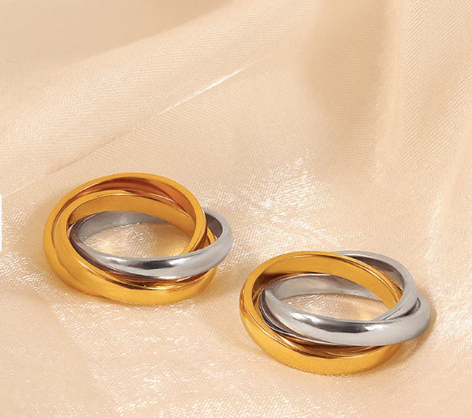 2 Tone Fidget Ring