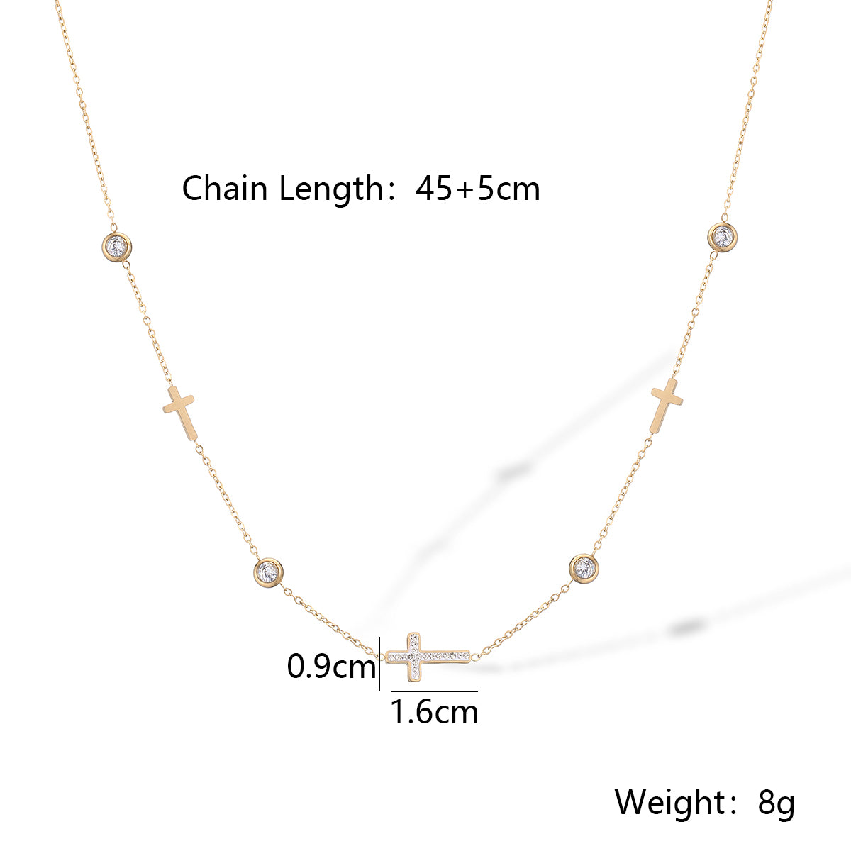Multi Cross Necklace