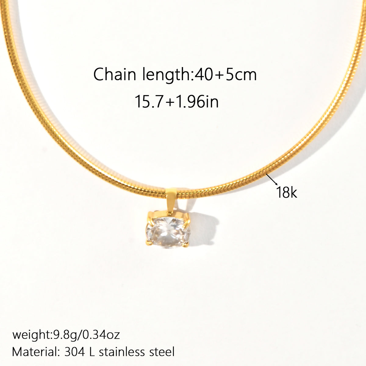 Single Stone Necklace