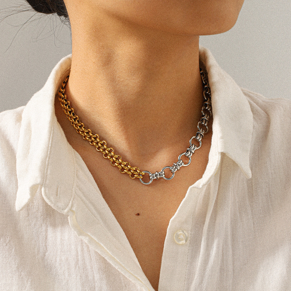 2 Tone double chain