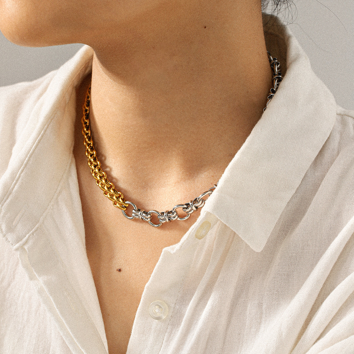 2 Tone double chain