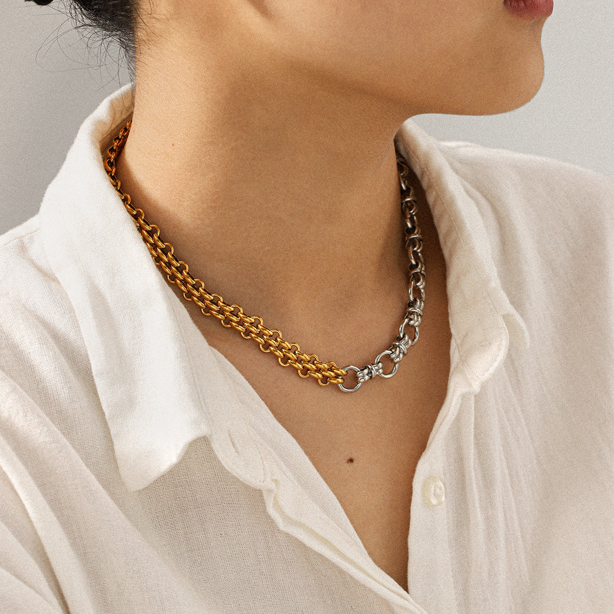 2 Tone double chain