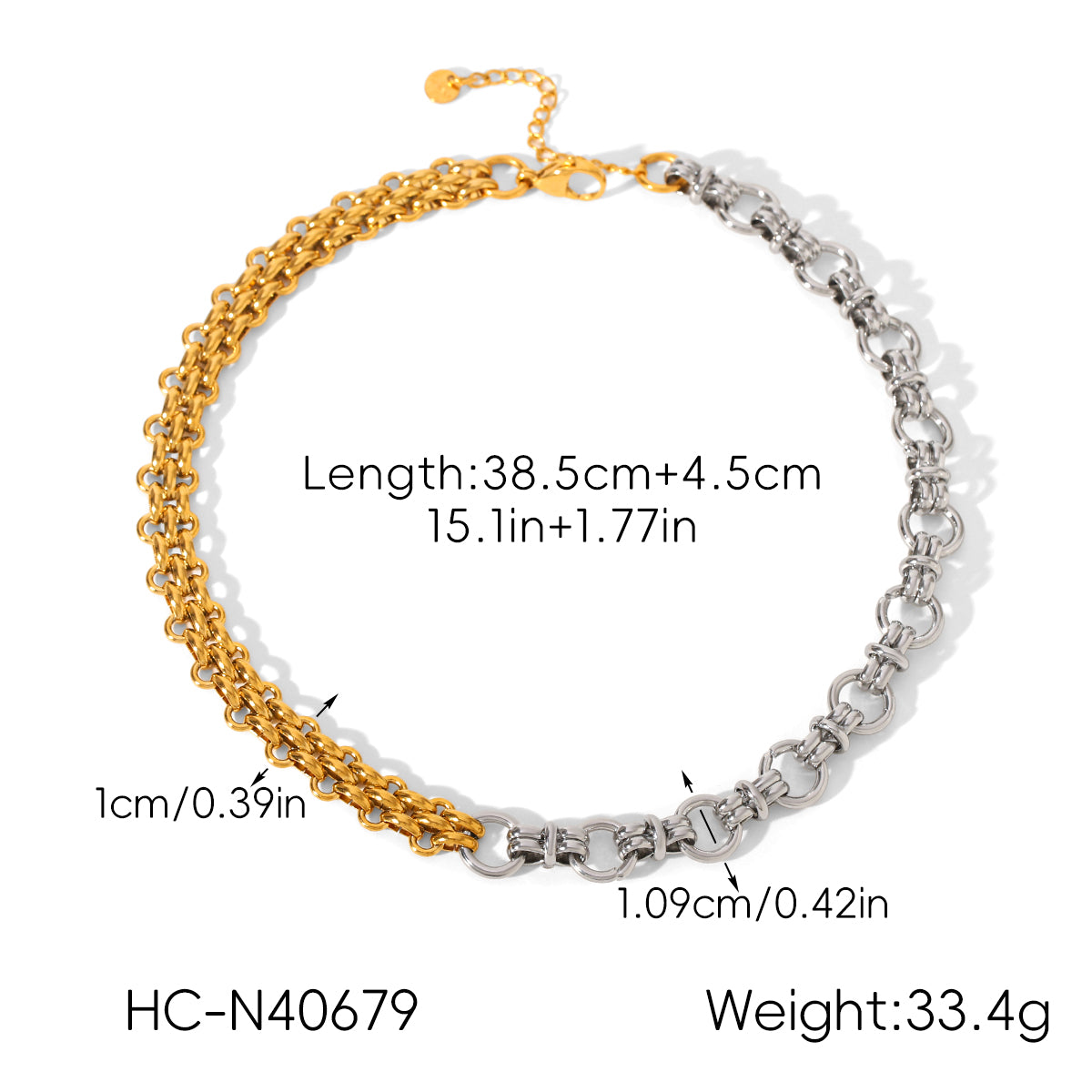 2 Tone double chain