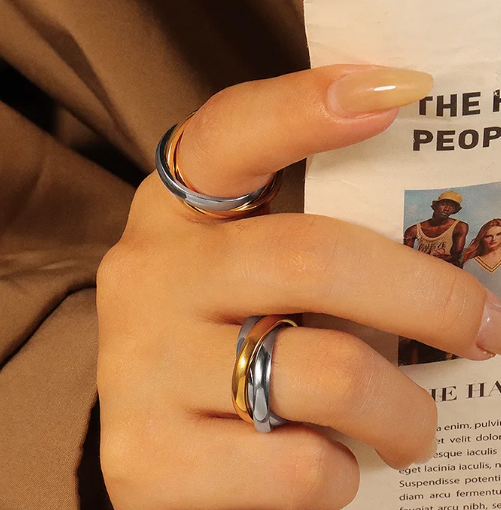 2 Tone Fidget Ring